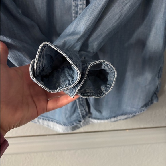 American Eagle Outfitters Blue Button Down Shirt - Picture 9 of 11